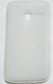 Силиконов гръб ТПУ мат за Alcatel OneTouch Pixi 3 3.5 OT 4009 / Idol mini 3 3.5 бял прозрачен
